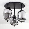 Verbania Plafondlamp Zwart, 3-lichts
