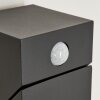 Toogong Buiten muurverlichting LED Antraciet, 1-licht, Bewegingsmelder