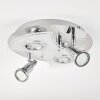 Morges Plafondlamp LED Chroom, Wit, 4-lichts