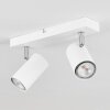 Javel Plafondlamp Chroom, Wit, 2-lichts