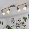Chapod Plafondlamp Nikkel mat, 4-lichts
