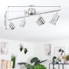 Autilla Plafondlamp LED Nikkel mat, 4-lichts