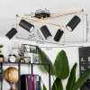 Zuoz Plafondlamp Goud, Zwart, 5-lichts