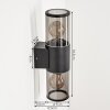 Caragua Buiten muurverlichting Antraciet, 2-lichts