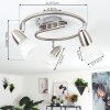 Chapod Plafondlamp LED Nikkel mat, 3-lichts