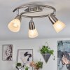 Chapod Plafondlamp LED Nikkel mat, 3-lichts