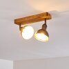 Tholen Plafondlamp Bruin, 2-lichts