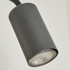 Javel Muurlamp Antraciet, houtlook, 1-licht