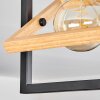 Espenel Plafondlamp Hout licht, Zwart, 1-licht