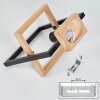 Espenel Plafondlamp Hout licht, Zwart, 1-licht