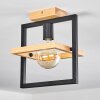 Espenel Plafondlamp Hout licht, Zwart, 1-licht