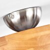 Vrolle Plafondlamp Hout licht, Nikkel mat, 2-lichts