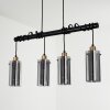 Vaurois Hanglamp Messing, Zwart, 4-lichts