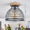 Omba Plafondlamp Hout licht, 1-licht