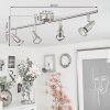 Lonquimay Plafondlamp Nikkel mat, 4-lichts