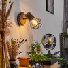 Bardhaman Muurlamp Hout licht, houtlook, Zwart, 1-licht
