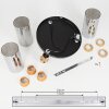 Vaurois Plafondlamp Messing, Zwart, 3-lichts