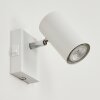 Javel Muurlamp Chroom, Wit, 1-licht