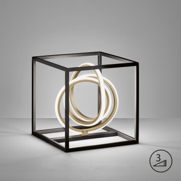 Fischer & Honsel Gisi Tafellamp LED Zwart, 1-licht