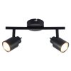 Brilliant Andres Plafondlamp LED Zwart, 2-lichts