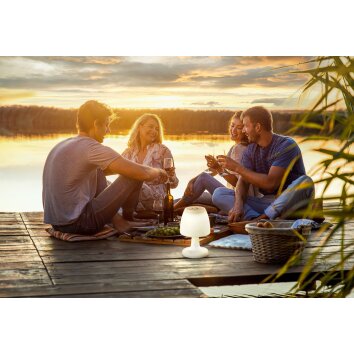 FHL easy Barletta Tafellamp voor buiten LED Wit, 1-licht, Kleurwisselaar