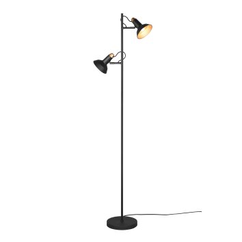 Trio Roxie Staande lamp Zwart, 2-lichts