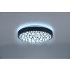 Reality Chizu Plafondlamp LED Zwart, 1-licht, Afstandsbediening, Kleurwisselaar