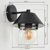 Penhars Buiten muurverlichting Zwart, 1-licht