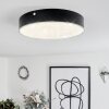 Mentque Plafondlamp LED Zwart, 1-licht