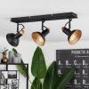 Vouzy Plafondlamp Zwart, 3-lichts