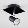 Lanrigan Plafondlamp LED Chroom, Zwart, 1-licht