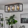 Verbania Plafondlamp Zwart, 3-lichts