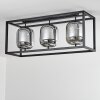 Verbania Plafondlamp Zwart, 3-lichts