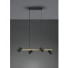 Trio Marley Hanglamp Zwart-Goud, 4-lichts