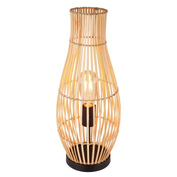 Globo LAGLIO Tafellamp Natuurlijke kleuren, Zwart, 1-licht