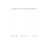 Trio Tray Hanglamp LED Wit, 3-lichts