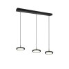 Trio Tray Hanglamp LED Zwart, 3-lichts