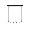 Trio Tray Hanglamp LED Zwart, 3-lichts