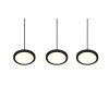 Trio Tray Hanglamp LED Zwart, 3-lichts
