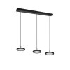 Trio Tray Hanglamp LED Zwart, 3-lichts