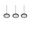 Trio Tray Hanglamp LED Zwart, 3-lichts