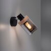 Leuchten-Direkt PASQUAL Muurlamp Zwart, 1-licht