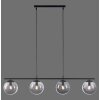 Leuchten-Direkt BIG WIDOW Hanglamp Zwart, 4-lichts