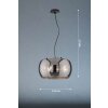 Fischer & Honsel Dima Hanglamp Zwart, 3-lichts