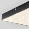 Mentque Plafondpaneel LED Zwart, 1-licht