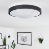 Subles Plafondlamp LED Zwart, Wit, 1-licht, Bewegingsmelder