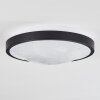 Subles Plafondlamp LED Zwart, Wit, 1-licht, Bewegingsmelder