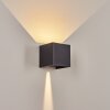 Tamarin Buiten muurverlichting LED Zwart, 2-lichts