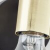 Brilliant Kerry Muurlamp Goud, Zwart, 1-licht