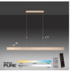 Paul Neuhaus PURE-MOTO Hanglamp LED Messing, 3-lichts, Afstandsbediening